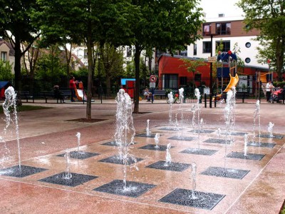 fontaine seche ludique parc central rungis diluvial
