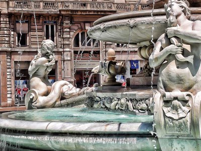 lyon place jacobins fontaine historique diluvial detail fountain