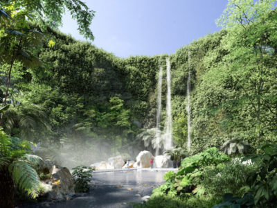 cascade jardin plan eau