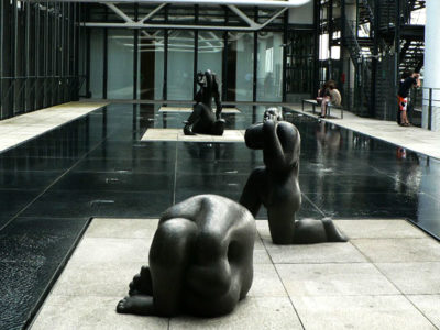bassins miroirs terrasse statues