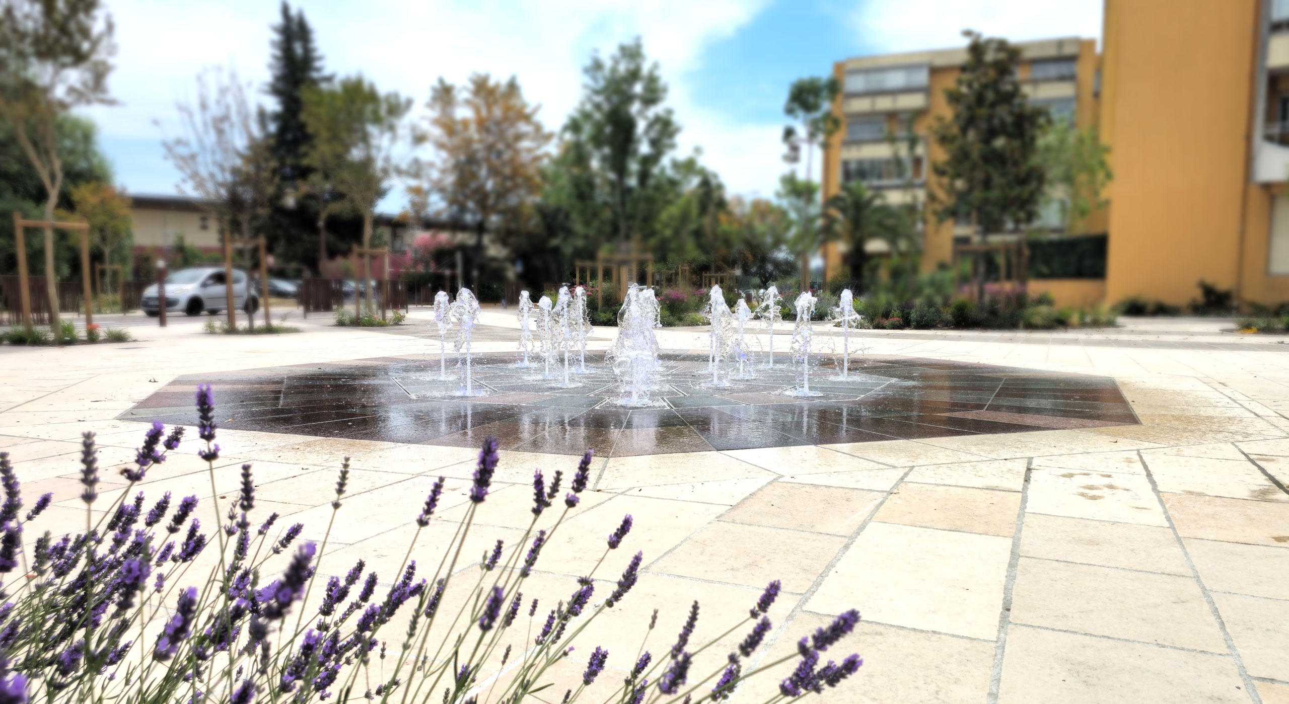 Fontaine des jets de l’esplanade de la Siagne MANDELIEU LA NAPOULE (06)
