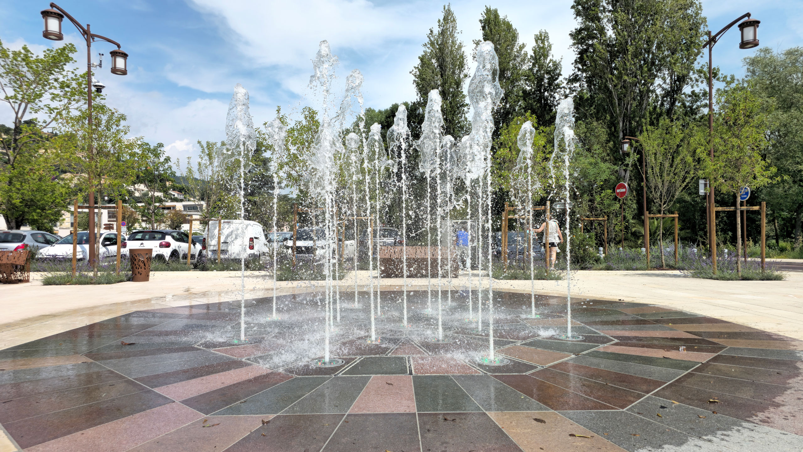 Fontaine des jets de l’esplanade de la Siagne MANDELIEU LA NAPOULE (06)