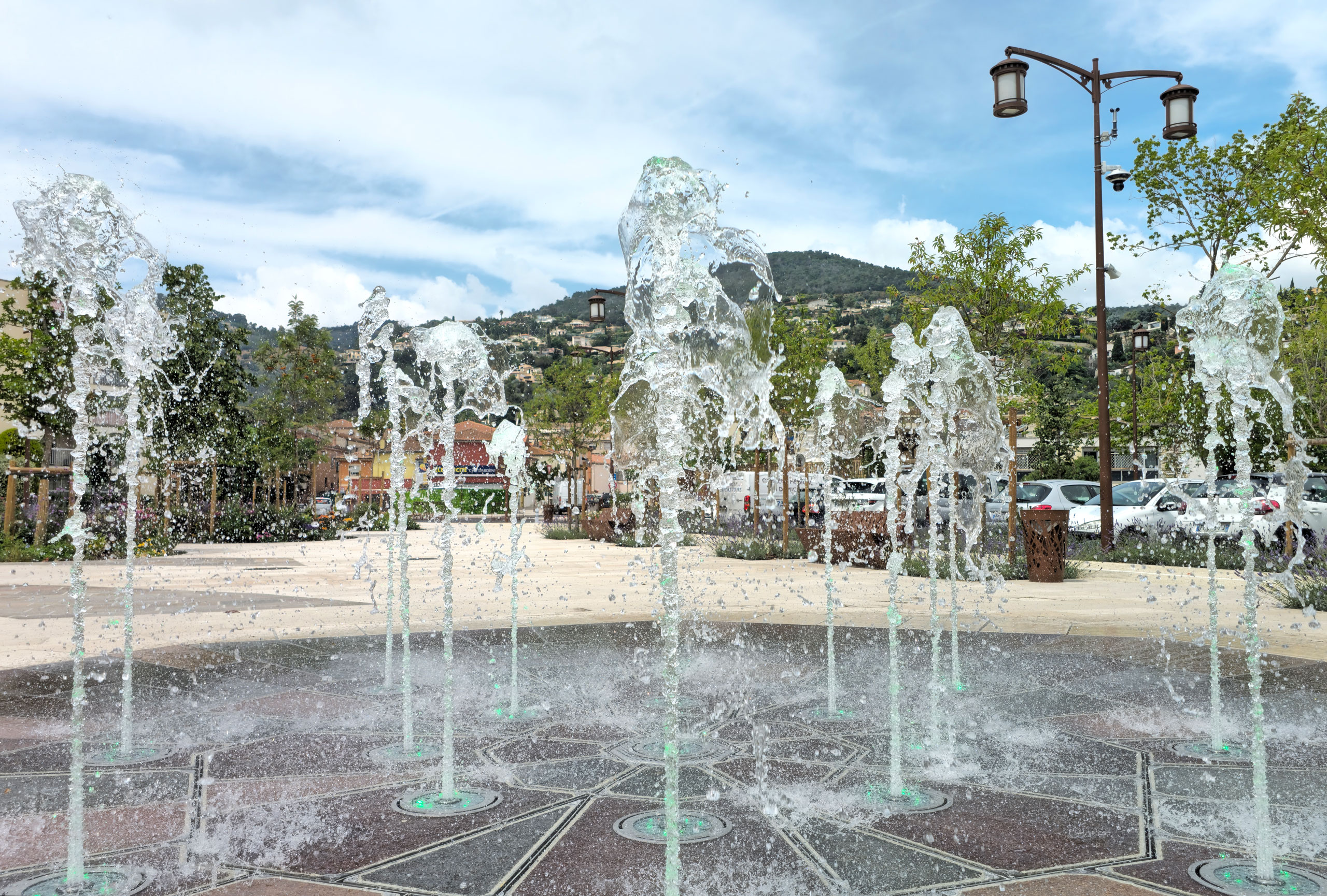 Fontaine des jets de l’esplanade de la Siagne MANDELIEU LA NAPOULE (06)