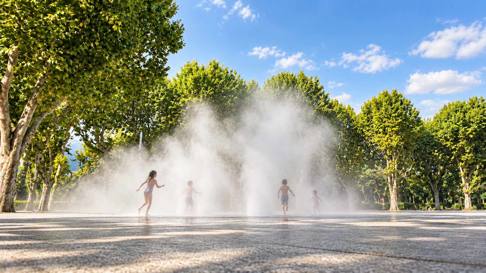 Grande Esplanade, brumisation GRENOBLE (38)