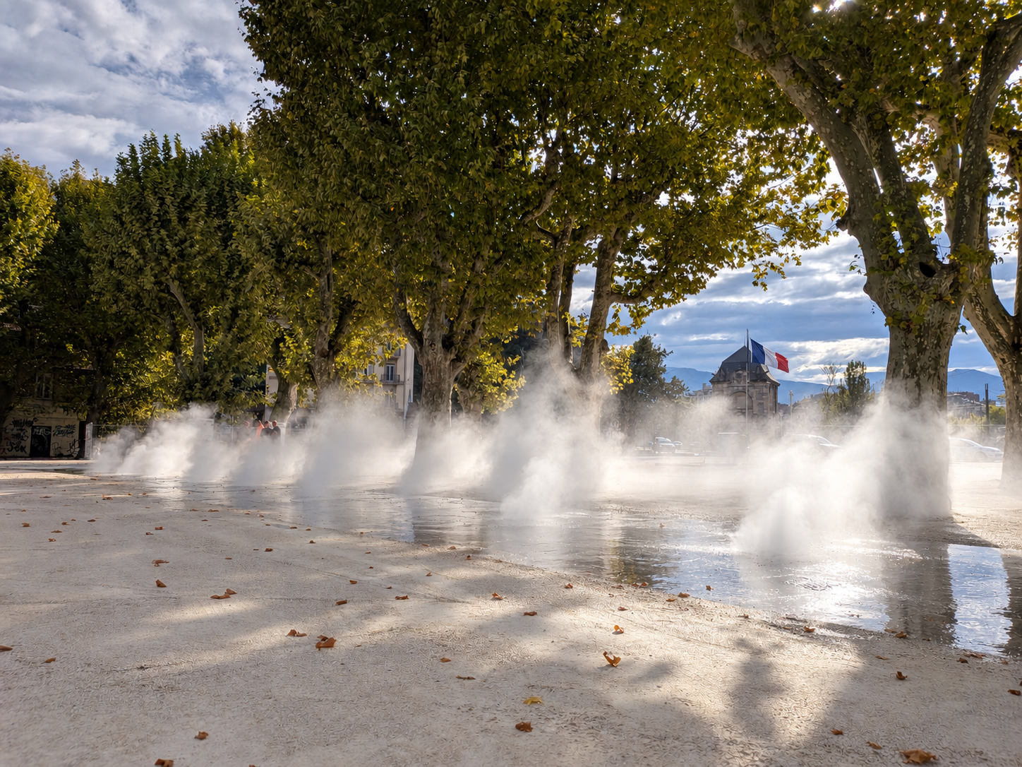 Grande Esplanade, brumisation GRENOBLE (38)