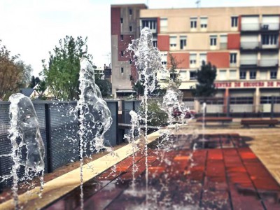 fontaine ludique ornementale seche diluvial fountain mans